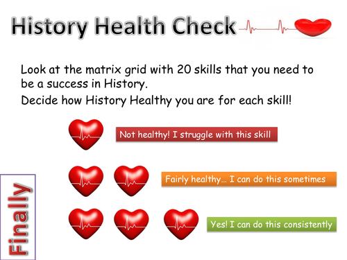 History Health Check