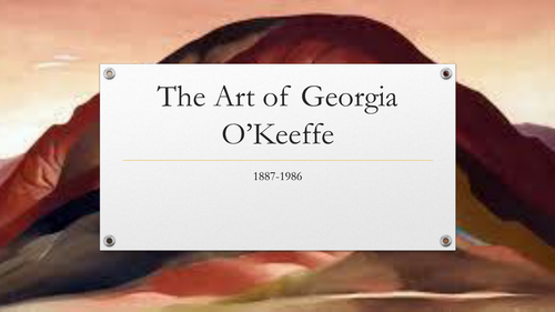 Plan and presentation for Georgia O'Keeffe
