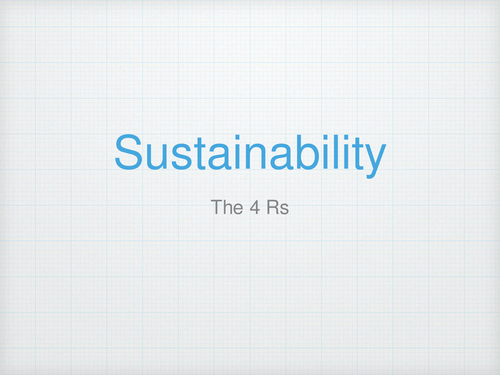 Sustainability