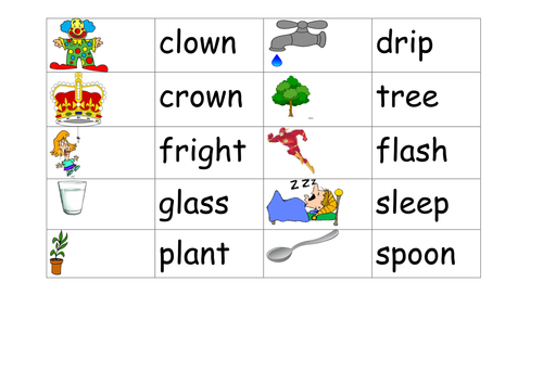 Phase 4 matching picture and words