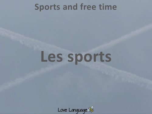 Sports in French PowerPoint