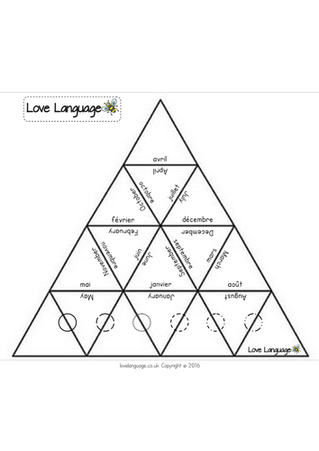 Birthday in French - tarsia triangles (4)