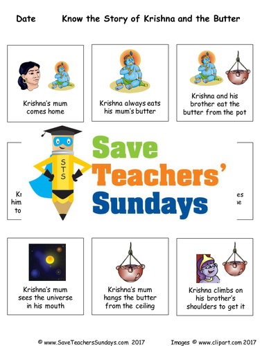 Hindu Stories KS1 Lesson Plan and Worksheets / Activity