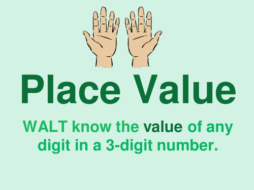 Place Value (Hundreds Tens and Ones)