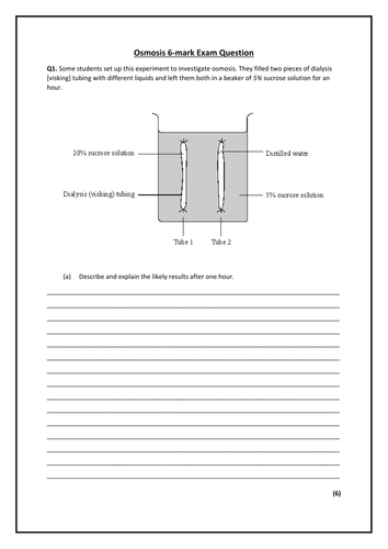 Osmosis two-part lesson
