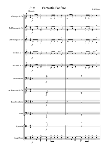 Fantastic Fanfare for Brass and Percussion