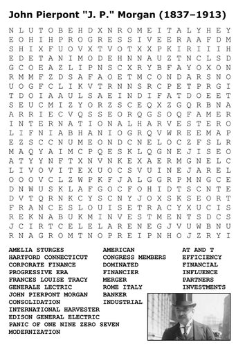 JP Morgan Word Search