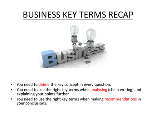AQA AS/ Year1 key terms revision activity