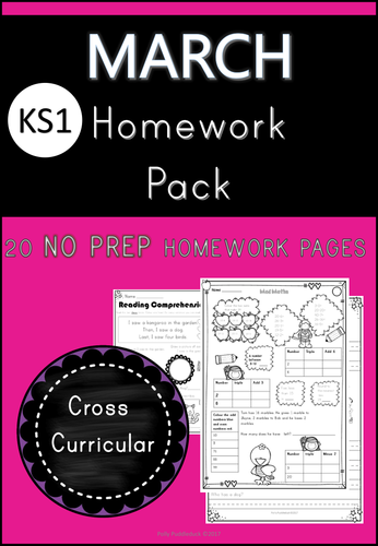 March Homework Pack (5-7 years old)