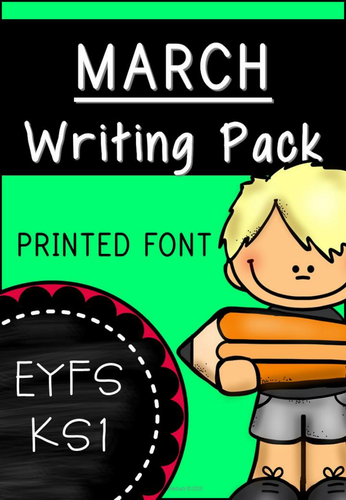 March Writing Pack for Emergent Readers and Writers for EYFS/KS1