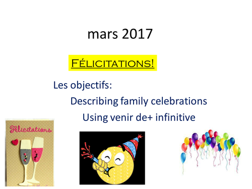 Felicitations module 3 lesson new y10 textbook