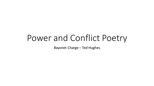 New AQA Poetry - Bayonet Charge