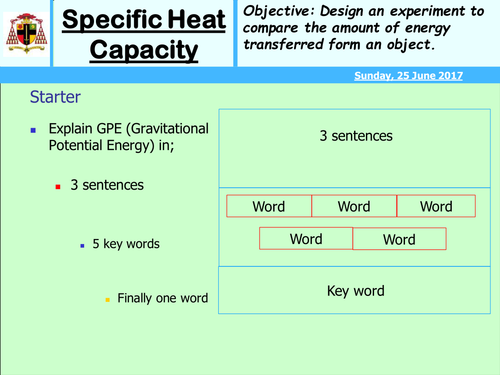 specific heat capacity