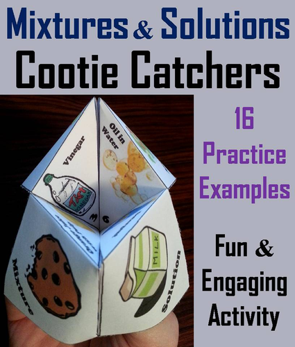 Mixtures and Solutions Cootie Catchers