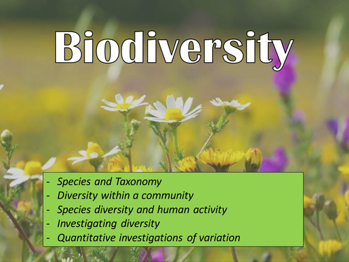 AQA AS - Biodiversity