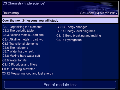 AQA Triple Science C3 part 1