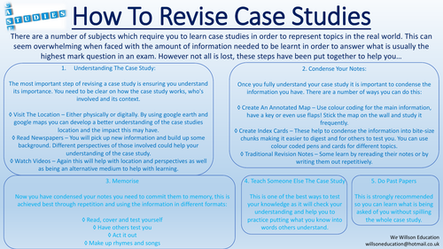 How To Revise A Case Study