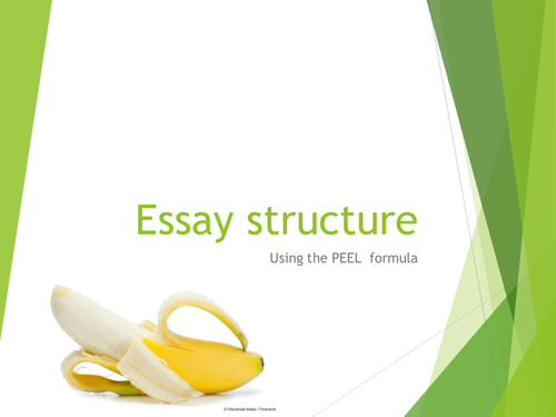 PEEL essay structure  "how to do" instructions