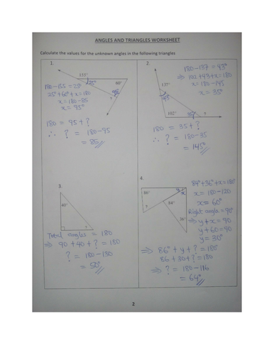 30 Angles Of Triangles Worksheet Answers - Worksheet Project List