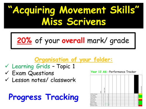 AS Level PE - Classification of Skills PowerPoint and Homework Exam Question