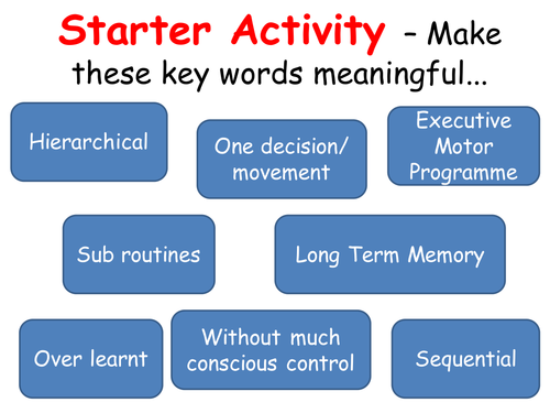 AS Level PE - Open and Closed Loop Control