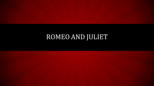 Romeo and Juliet - Romeo's soliloquy in Act 5