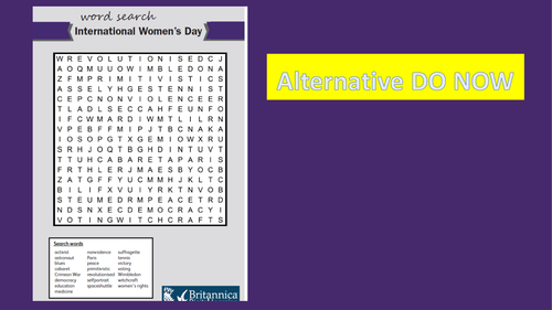 International Women's Day - discussion and writing a guide to gender eqaulity