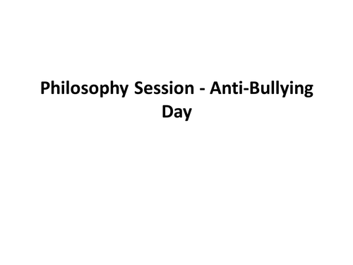 Anti-Bullying Lesson