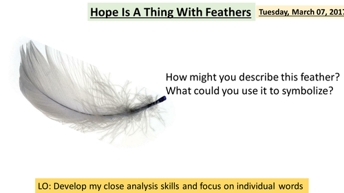 Poetry pre 1914 Hope is a Thing with Feathers