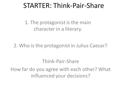 Julius Caesar: Debating the protagonist