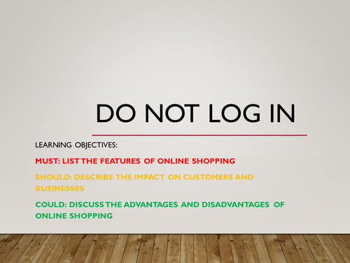 ICT - Online Shopping / E-commerce