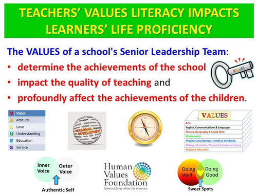 Teachers as values-led role models