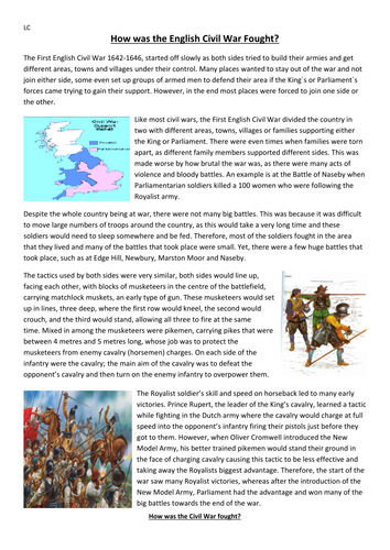 The Events of the English Civil War