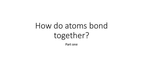 Atomic Bonding