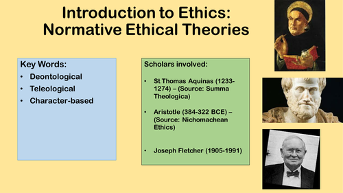 Introduction to Normative Ethics A level AQA