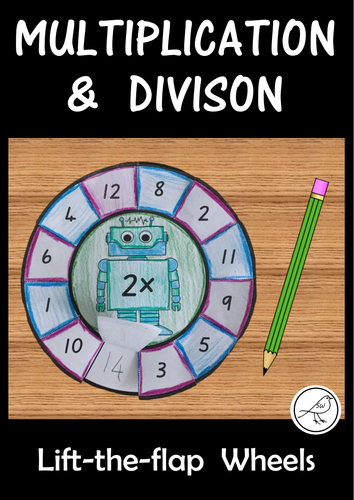 Multiplication and Division Wheels - lift the flap