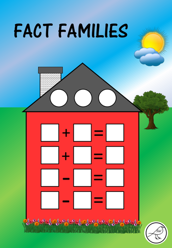 fact family house clipart picture