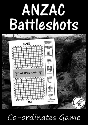 Anzac Day -'Battleshots' game