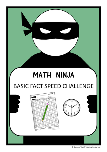 Math Basic Facts - 'Math Ninja' Challenge | Teaching Resources