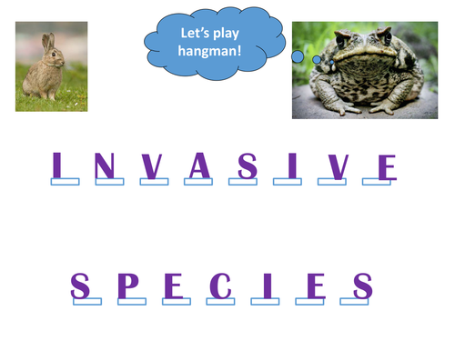 New GCSE - Invasive Species and biological control
