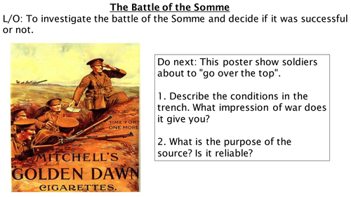 *Full Lesson* The Battle of the Somme