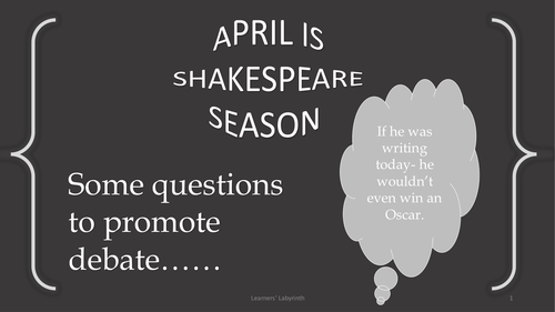 Shakespeare Month