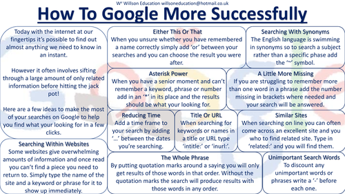How To Google More Successfully