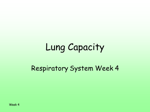 Lung Capacity and Energy Systems