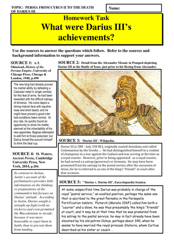 What were Darius III's achievements?