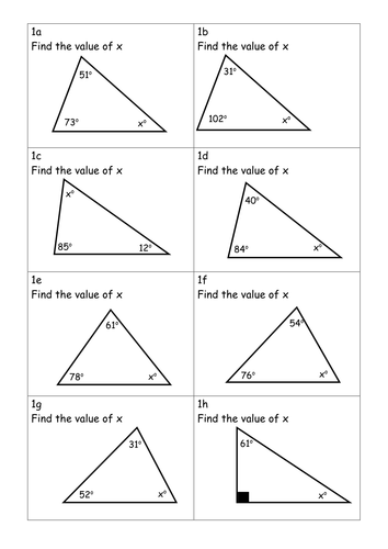 angles & triangles homework 1