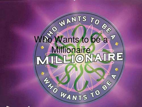 who wants to be a millionaire - World war one