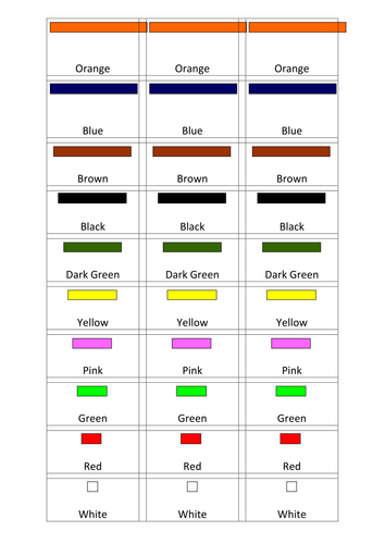 Sums and Differences Activity