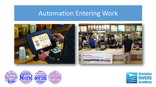 Automation in Work - SMSC/ PSHE Form Time Activity or Assembly