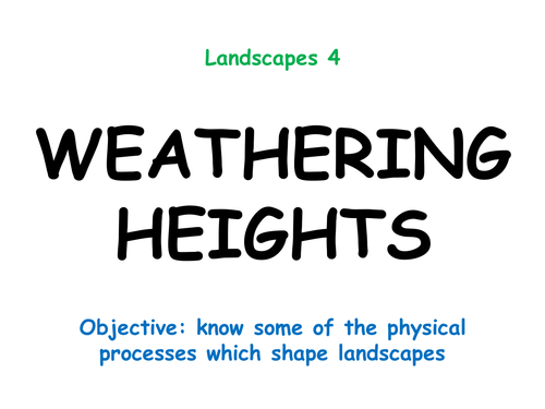 Landscapes 4 "WEATHERING HEIGHTS"